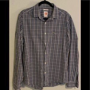 Lacoste Live Plaid Button Down **sz 42**